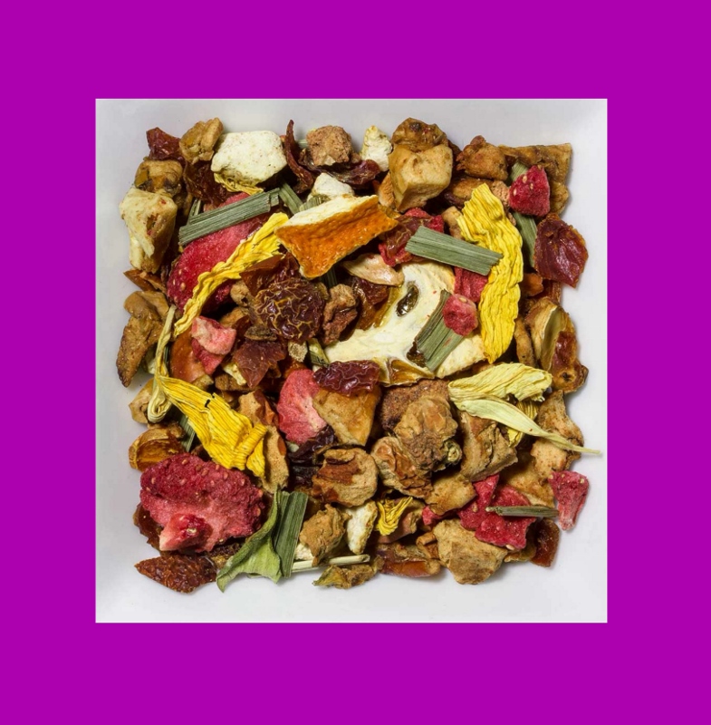 Limette-Erdbeer, natürlich aromatisierte Früchteteemischung.