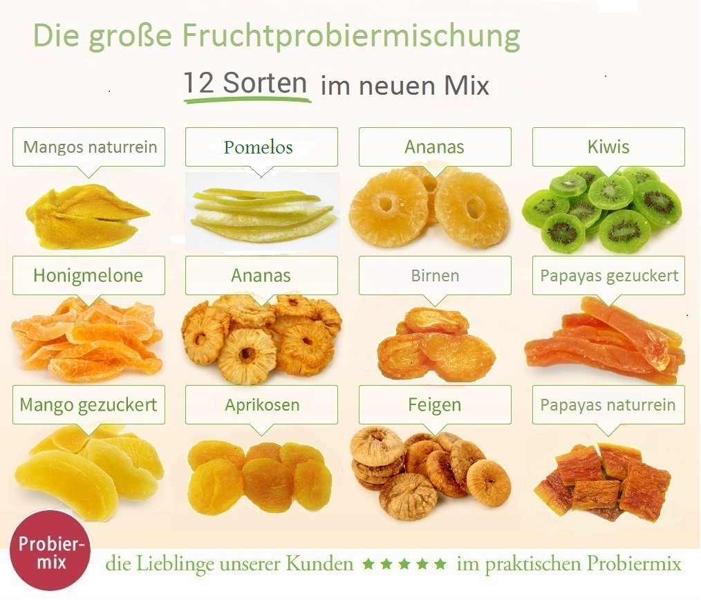 Probiermix trockenfrüchte