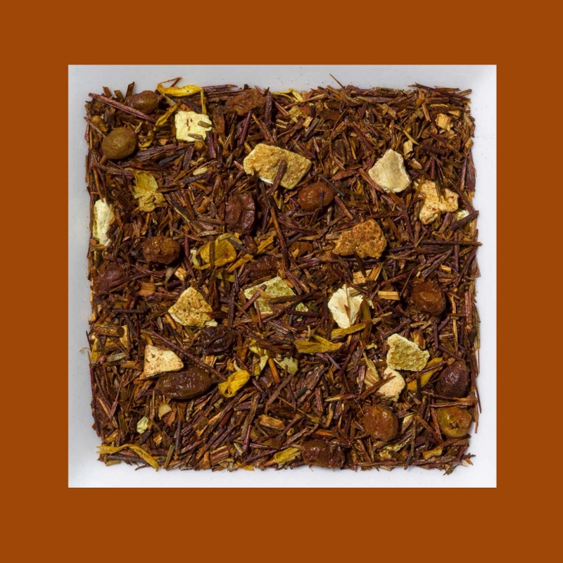 Rooibusch Sanddorn/Orange Aromatisierte Rooibusch-Tee-/Früchtemischung