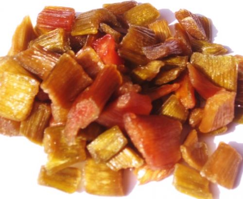 getrockneter rhabarber