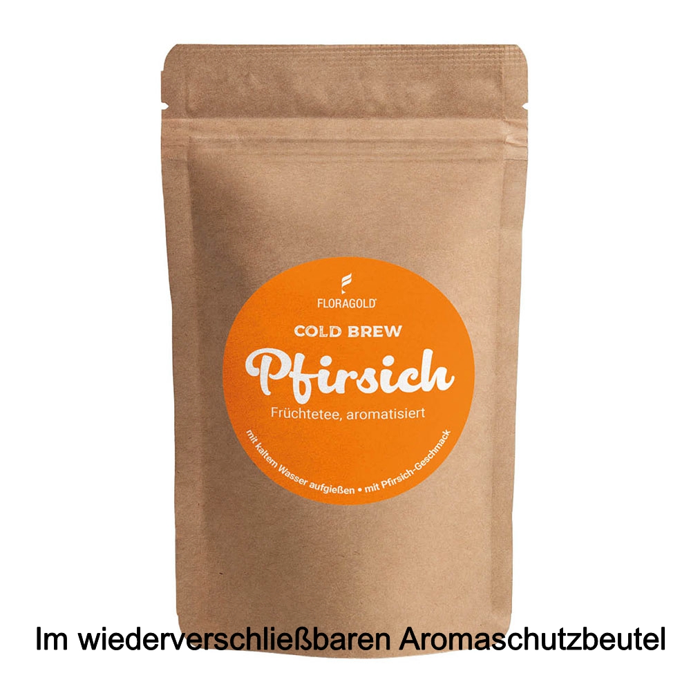 Cold Brew Pfirsich natürlich aromatisierter Früchtetee