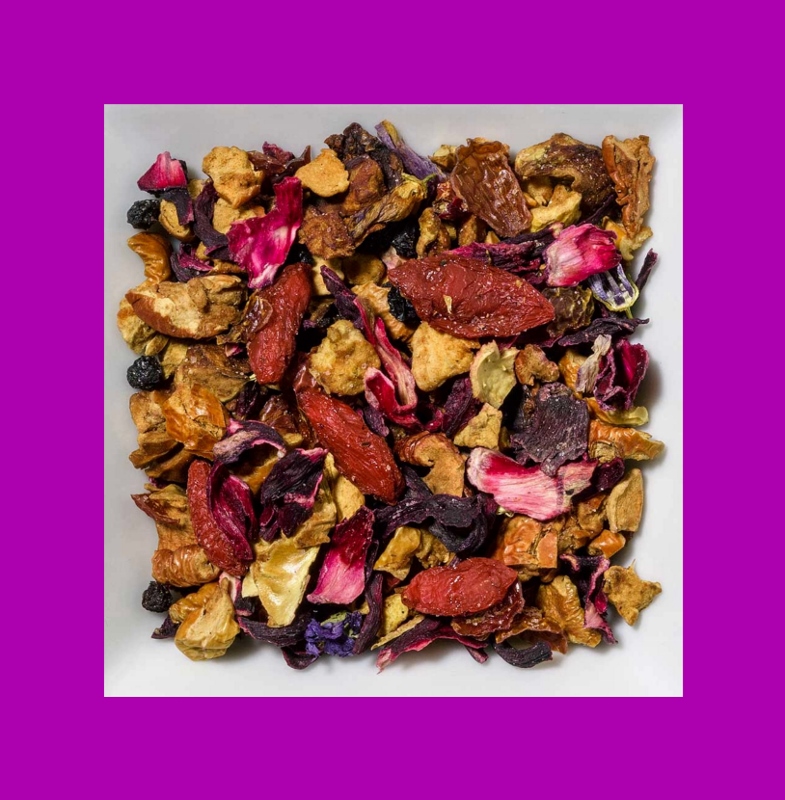 Gojibeeren-Apfel-Holunder. Natürlich aromatisierte Früchteteemischung