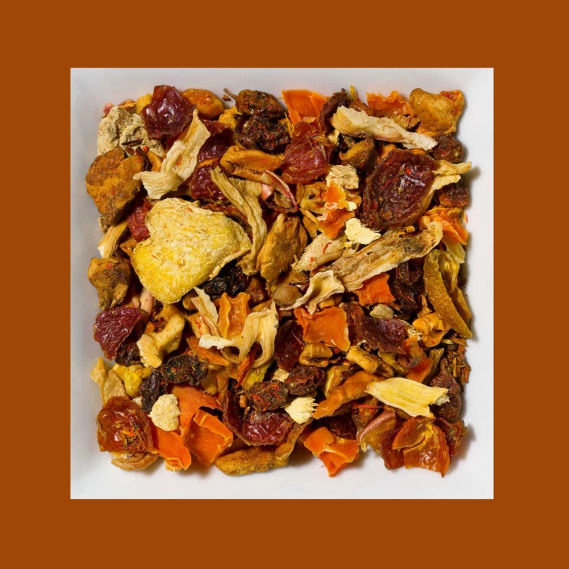 Rooibusch Sanddorn-Ingwer aromatisierte Früchte-/Rooibusch-Teemischung