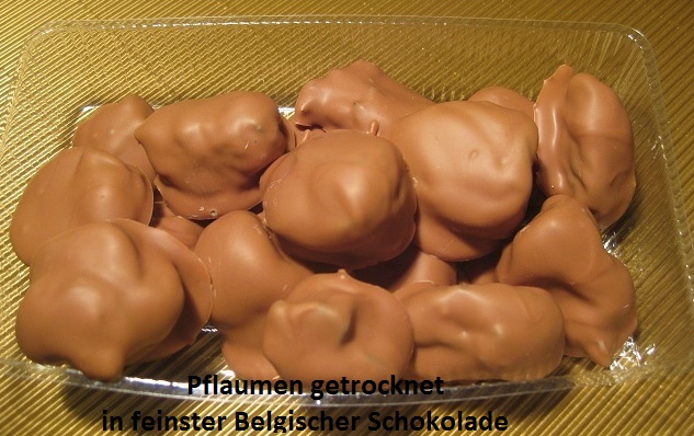 pflaumen in schokolade