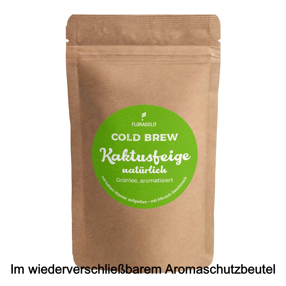Cold Brew Kaktusfeige Grüntee natürlich aromatisiert