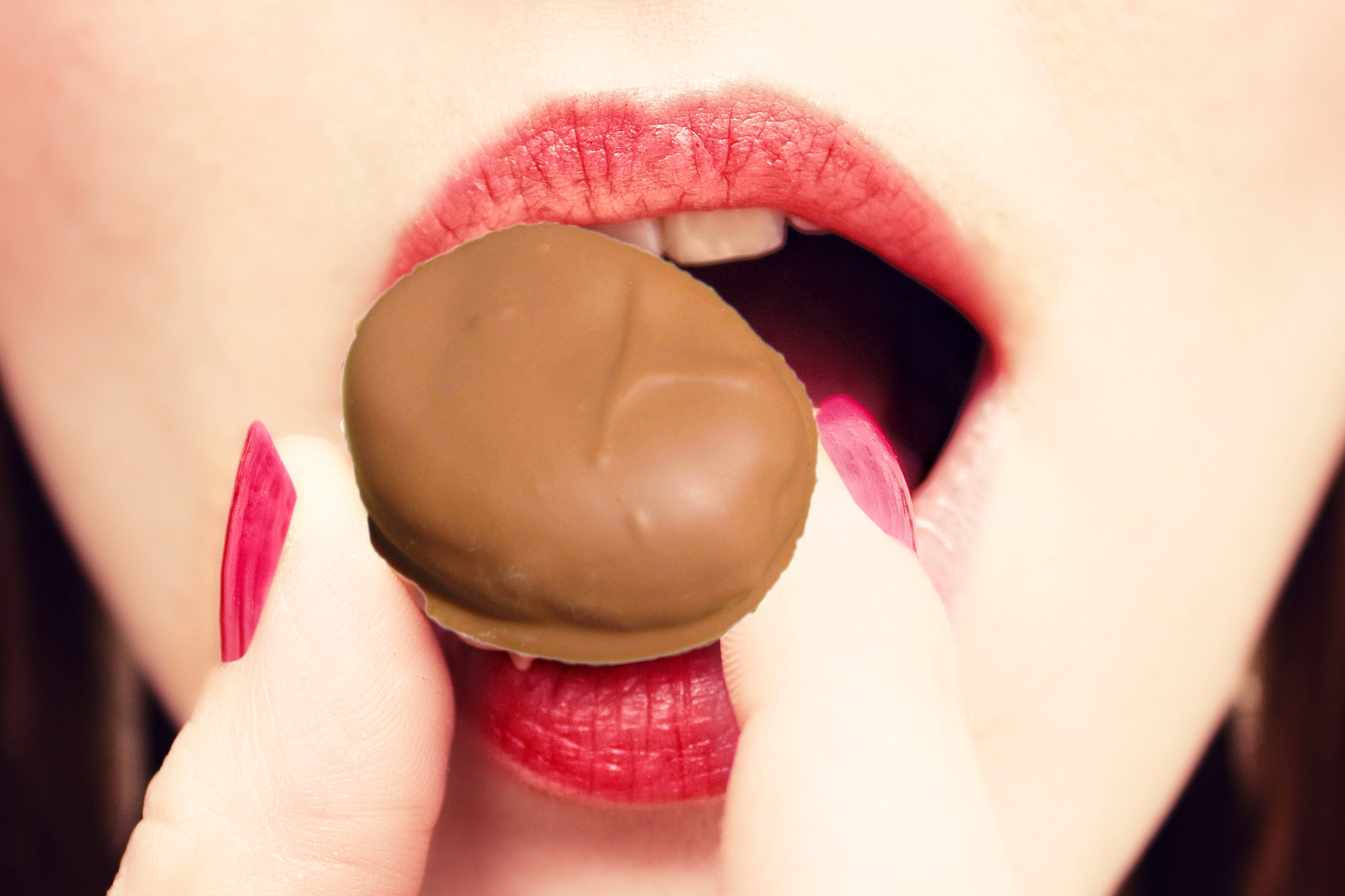 Trockenfrüchte in Schokolade