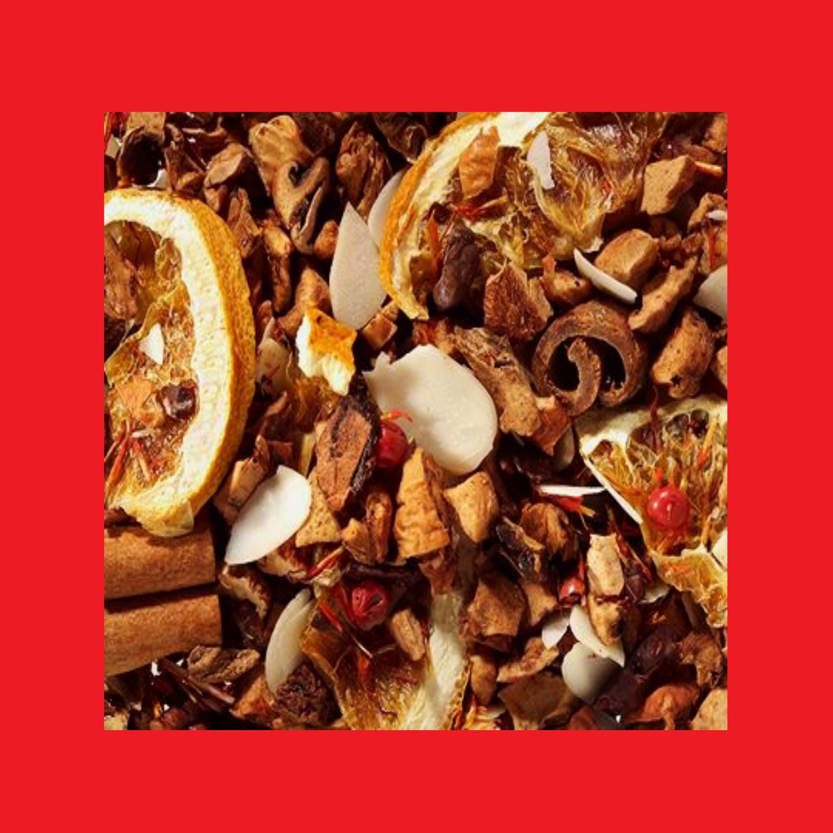 Orange-Marzipan-Schoko-Note Früchteteemischung Fruchtengel