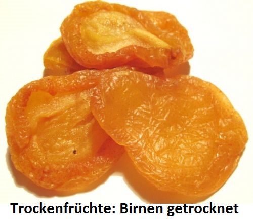 birnen getrocknet
