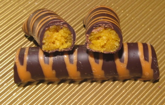 Trockenfrüchte in Schokolade